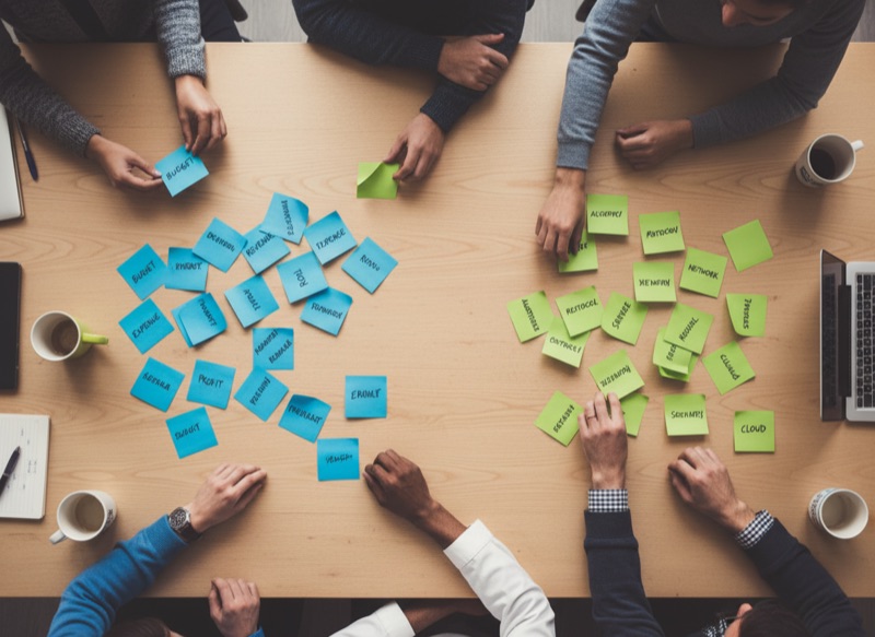 Two open dictionaries on a desk, finance and engineering vocabularies side by side